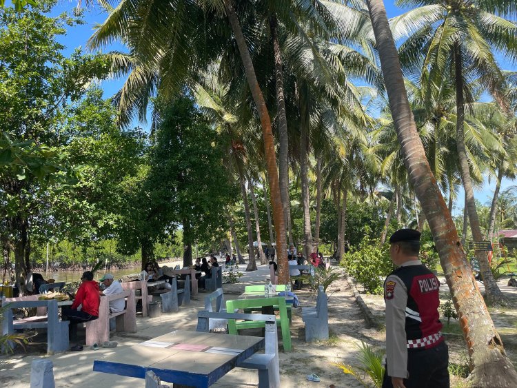 Monitoring Pengamanan Objek Wisata Dalam Rangka KRYD, Polsek Belakang Padang Pastikan Situasi Aman dan Kondusif