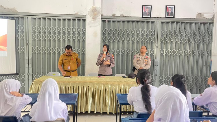 Pembekalan OSIS SMA Negeri 20 Batam, Satbinmas Polresta Barelang Tekankan Pencegahan Kenakalan Remaja