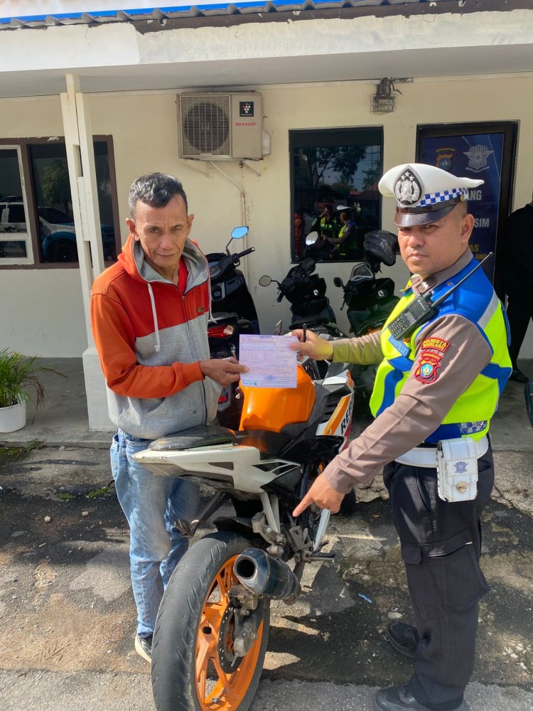 Satlantas Polresta Barelang Gelar Patroli Hunting dan Penindakan Knalpot Brong di Sejumlah Titik Kota Batam