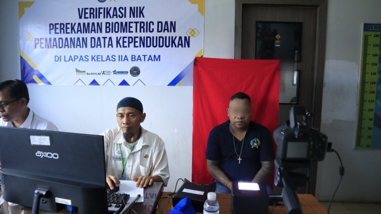 Lapas Batam Jemput Bola Layanan Kependudukan, Pastikan Hak Administrasi Warga Binaan Terpenuhi