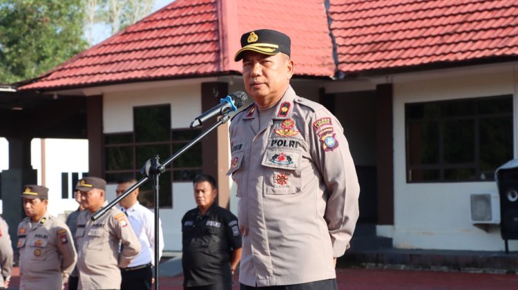 Polres Lingga Tingkatkan Kesiapsiagaan Melalui Latihan Dalmas Terpadu