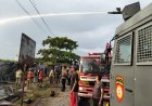 Respon Cepat Samapta Polres Karimun Padamkan Kebakaran