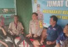 Polsek Batu Ampar Ajak Warga Tanjung Sengkuang Jaga Kamtibmas dan Cegah Karhutla Lewat Jumat Curhat