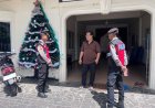Patroli Humanis Sat Samapta Polres Lingga, Ibadah Minggu Berlangsung Aman