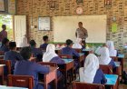 Satlantas Polres Lingga Edukasi Pelajar SMPN 2 Singkep Melalui Program Police Go To School