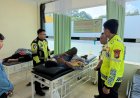 Terima Laporan 110, Satlantas Polresta Barelang Berikan Pertolongan Korban Laka Lantas di Bengkong