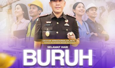 Kejari Batam Ucapkan Selamat Hari Buruh Internasional 2026