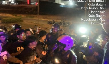 Respon Cepat Piket Patroli Satsamapta Polresta Barelang Tangani Laka Tunggal di Jalan Laksamana Bintan