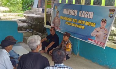 Minggu Kasih Kamtibmas, Polsek Batu Ampar Ajak Warga Tingkatkan Patroli Lingkungan