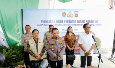 Peletakan Batu Pertama Pembangunan Mapolda DIY, Kapolri Ungkap Kedepankan 4 Konsep Smart City