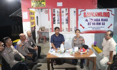 Kapolres Karimun Cek Pos Satkamling, Serapan Aspirasi dan Perkuat Kamtibmas
