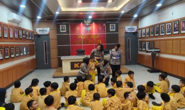 TK dan SD Avicena, Ikuti Program Polisi Sahabat Anak Satlantas Polres Karimun