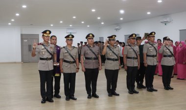Kapolresta Barelang Pimpin Sertijab Kabagren dan Kapolsek Jajaran Serta Pelantikan Kapolsek Kawasan Bandara Hang Nadim