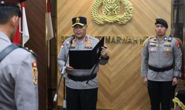 Kapolda Kepri Pimpin Upacara Serah Terima Jabatan Ka Spkt Polda Kepri