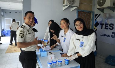 Tes Urine Petugas dan Warga Binaan Lapas Batam, Seluruh Hasil Negatif Narkotika