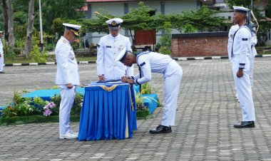 Cetak Prajurit Jalasena Tangguh, Satdik 1 Kodiklatal Tanjung Uban Gelar Pelantikan dan Penyumpahan Dikmata TNI AL XLVI