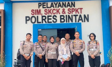 Korlantas Mabes Polri Tinjau Titik Trouble Spot dan Black Spot di Wilayah Polres Bintan