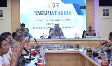 Polda Kepri Gelar Taklimat Akhir Audit Kinerja Itwasda Tahap I TA 2026
