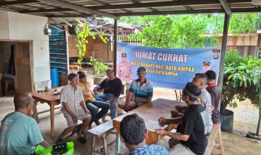 Polsek Batu Ampar Gelar Jumat Curhat Kamtibmas, Ajak Warga Batu Merah Jaga Keamanan Lingkungan