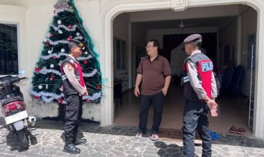 Patroli Humanis Sat Samapta Polres Lingga, Ibadah Minggu Berlangsung Aman