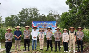 Sinergi Pusat dan Daerah, Polres Bintan Ikuti Panen Raya Jagung dan Peresmian Gudang Pangan Bersama Presiden Prabowo Secara Daring