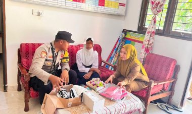 Bhabinkamtibmas Singkep Barat Dukung Pendidikan dengan Aksi Nyata