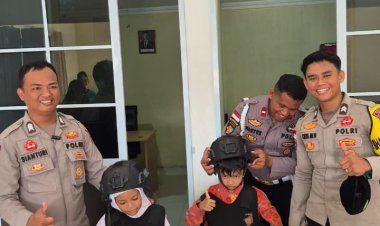 Polisi Ramah Anak, Polsek Daik Lingga Sambut Hangat Kunjungan Siswa