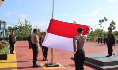 Peringati Harkitnas ke-118, Polres Bintan Gelar Upacara Khidmat di Lapangan Bhayangkara