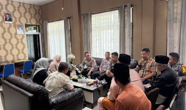 Jalin Silaturahmi, Kapolsek Bintan Utara berkunjung ke kantor Camat Seri Kuala Lobam