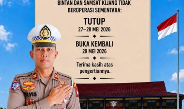 Layanan Samsat Bintan dan Kijang Libur Sementara Saat Idul Adha, Buka Kembali 29 Mei 2026
