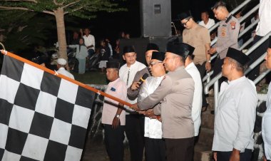 Polres Lingga Amankan Pawai Malam Takbiran Idul Adha 1447 di Kecamatan Singkep Berlangsung Aman dan Kondusif