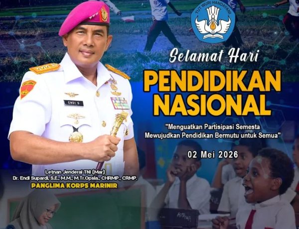 Panglima Korps Marinir Ucapkan Selamat Hari Pendidikan Nasional 2026