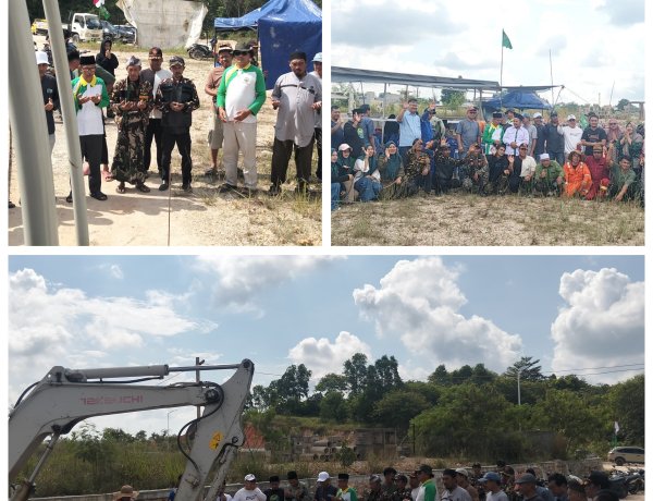 Peletakan Batu Pertama Masjid Al-Ikhlas Green Ville Tembesi Resmi Digelar, Warga Antusias