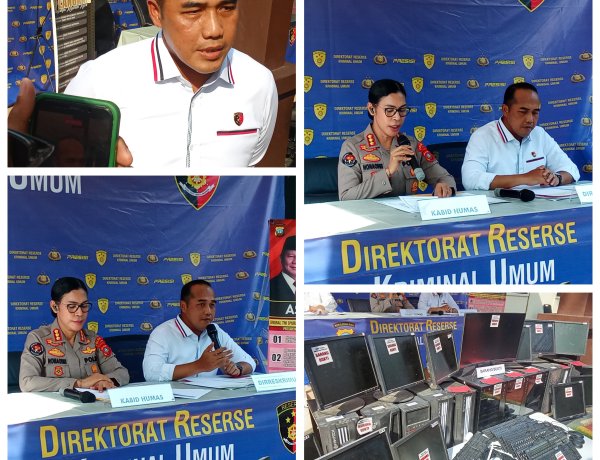 Ditreskrimum Polda Kepri Gelar Perkara Ungkap Kasus Judi Online di Batam