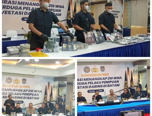 Imigrasi dan Polda Kepri Ungkap Dugaan Sindikat Penipuan Investasi Internasional di Batam, 210 WNA Diamankan