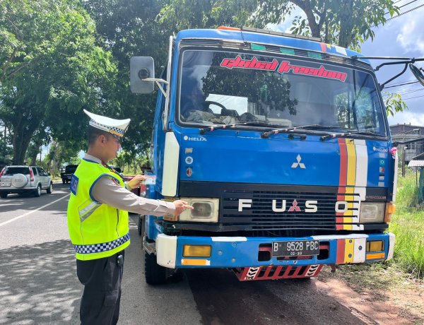 Tingkatkan Kepatuhan Pajak dan Keselamatan Jalan, Satlantas Polres Bintan Gelar Penertiban Simpatik di Kijang