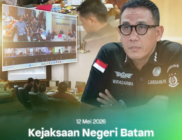 Kajari Batam Ikuti Ekspose Penghentian Penuntutan Demi Kepentingan Umum Secara Virtual
