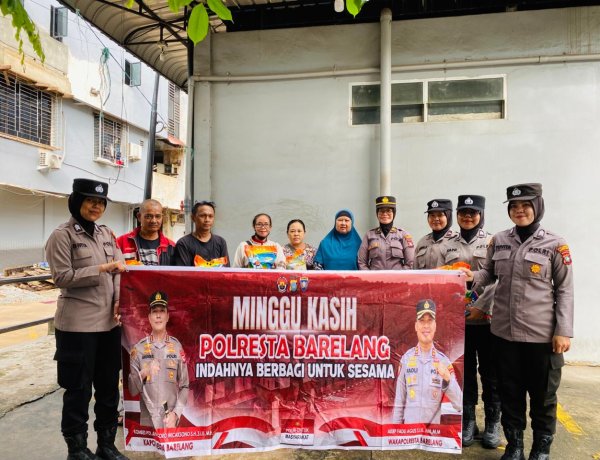 Polri untuk Masyarakat, Polwan Polresta Barelang Tebar Kepedulian Sambut Dirgahayu Bhayangkara ke-80