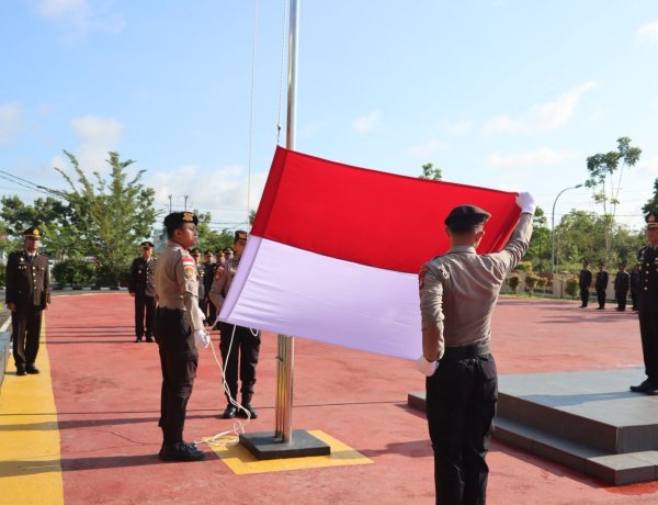 Peringati Harkitnas ke-118, Polres Bintan Gelar Upacara Khidmat di Lapangan Bhayangkara