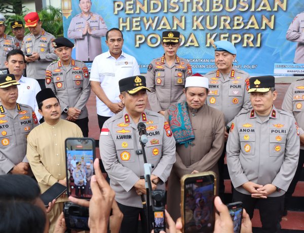 Polda Kepri Salurkan 230 Hewan Kurban Idul Adha 1447 H, Wujud Kepedulian untuk Masyarakat