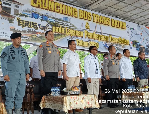 Kapolresta Barelang Dampingi Kapolda Kepri Hadiri Launching Bus Trans Batam dan QRIS TAP Tahun 2026