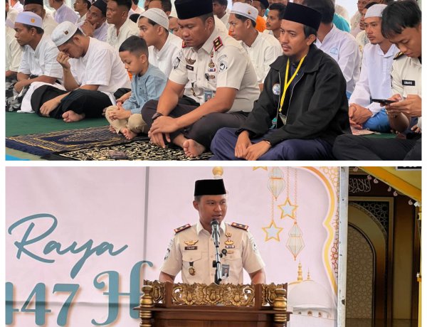 Lantunan Takbir Iringi Sholat Idul Adha di Rutan Batam, Penuh Khidmat dan Makna Kebersamaan