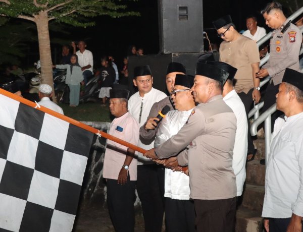 Polres Lingga Amankan Pawai Malam Takbiran Idul Adha 1447 di Kecamatan Singkep Berlangsung Aman dan Kondusif
