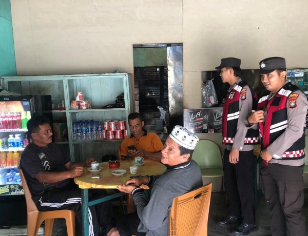 Polsek Senayang Gelar Patroli Dialogis, Ajak Warga Jaga Keamanan dan Ketertiban