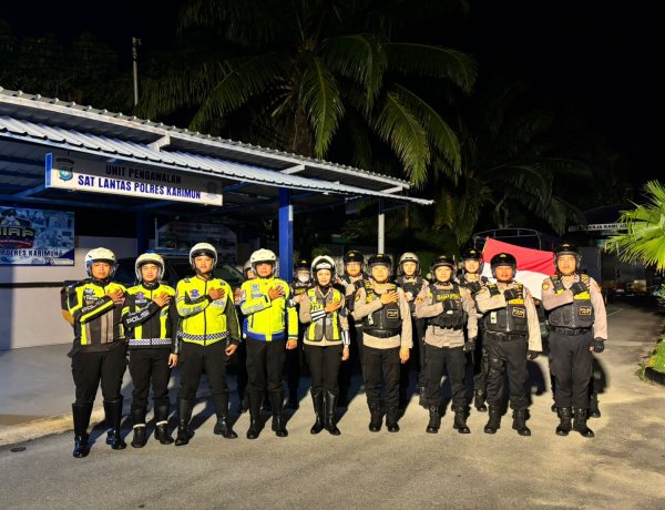 Patroli Perintis Presisi, Polres Karimun Tindak Tegas Balap Liar dan Premanisme