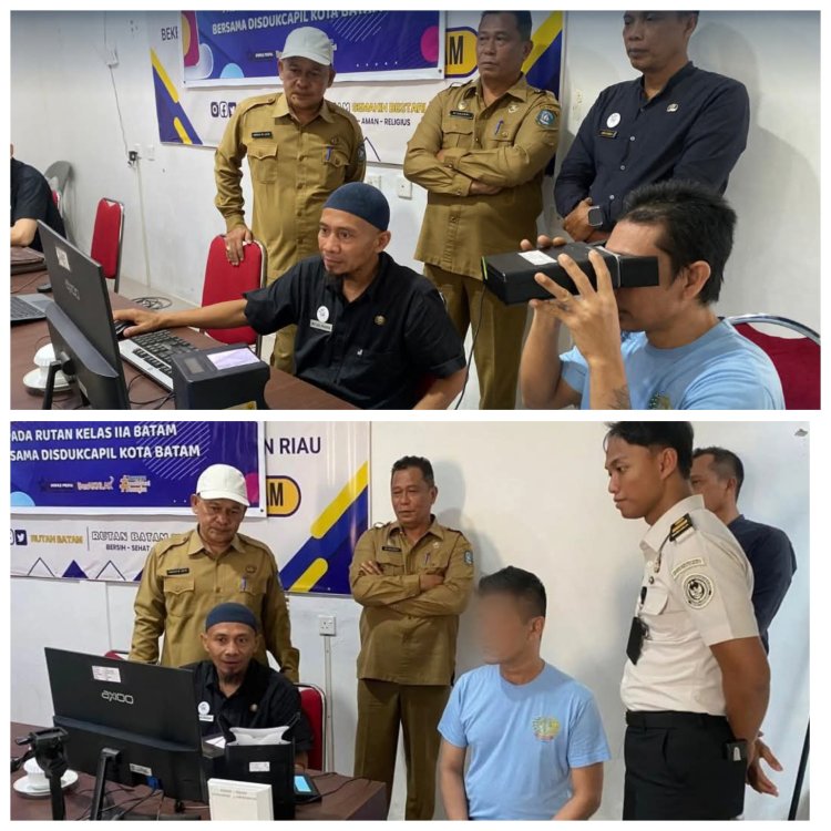 Rutan Batam Tingkatkan Pelayanan, Perekaman KTP Digelar di Aula Rutan