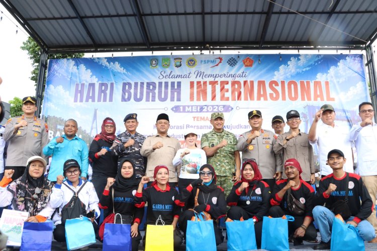 Pelayanan Maksimal Polresta Barelang Wujudkan May Day 2026 Aman dan Kondusif di Batam