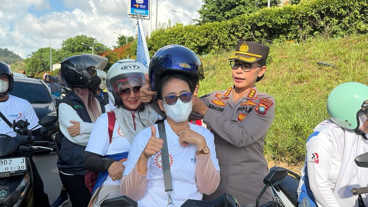 Polri Hadir Humanis di May Day, Polda Kepri Bagikan 200 Helm Gratis untuk Pekerja