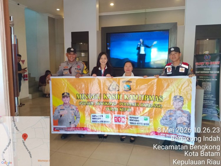 Polsek Bengkong Gelar Minggu Kasih Kamtibmas di Gereja GBI Tabgha, Perkuat Sinergi dengan Masyarakat
