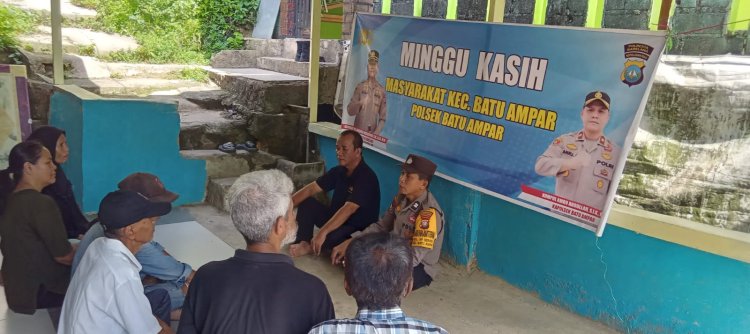 Minggu Kasih Kamtibmas, Polsek Batu Ampar Ajak Warga Tingkatkan Patroli Lingkungan